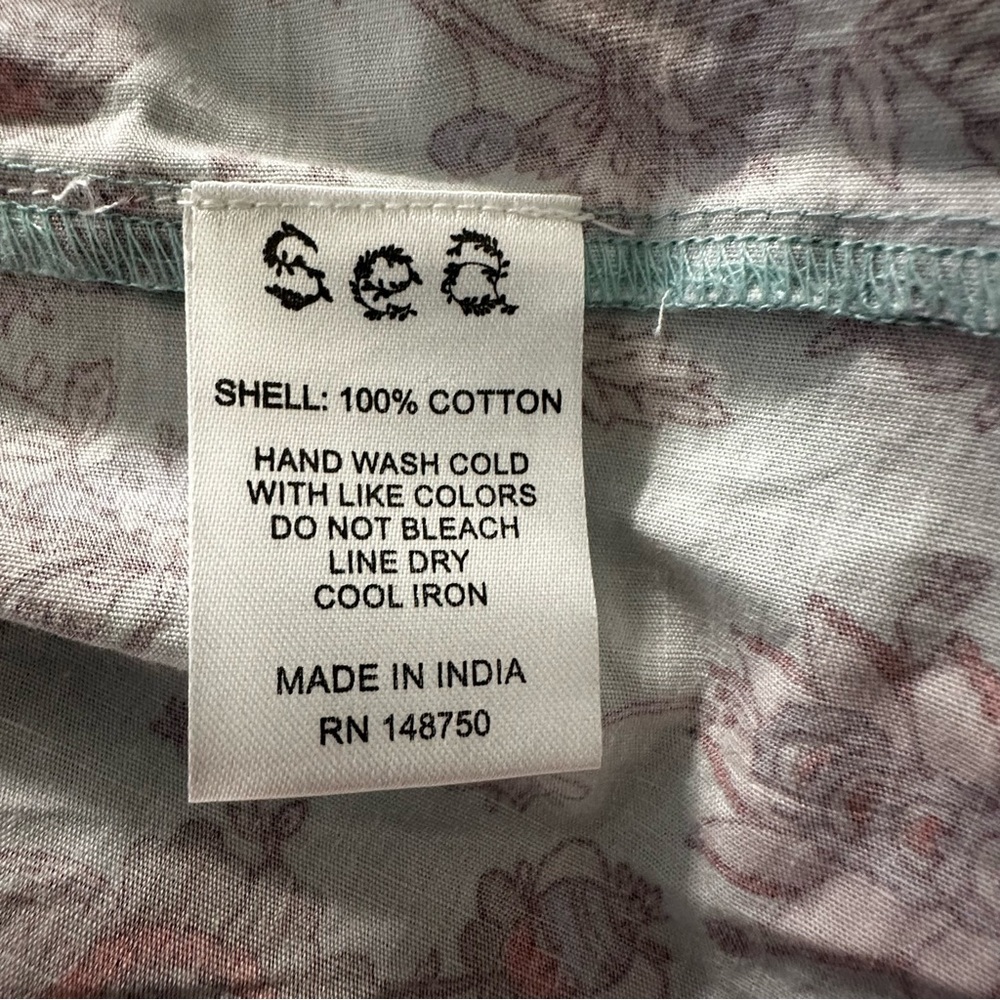 SEA New York NWT Brita Floral Smocked Dress Blue Sz.L Cottagecore Boho Prairie - Picture 12 of 12